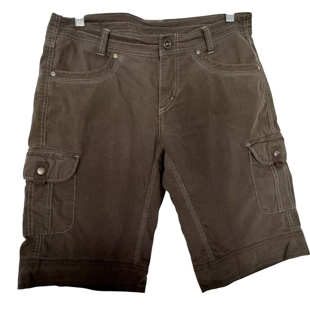 KÜHL Splash Cargo Shorts Womens 8 Brown Outdoor Hiking Camping Fishing Casual